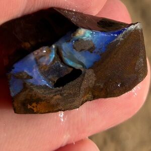 Beautiful 49ct Australian Boulder Opal Rough Double Sided Blue Purple AA1
